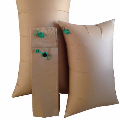 container dunnage air bag with green valve