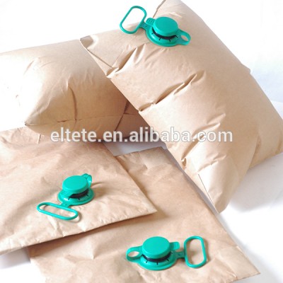 Reusable inflate dunnage bags for container fillings