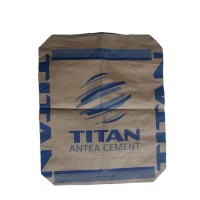 25kg 50kg Recyclable Feature Brown kraft Paper Bags For Cement